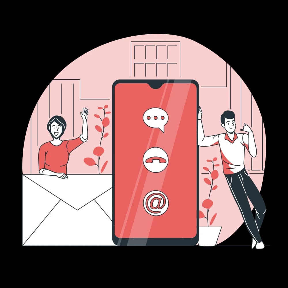 Contact illustration
